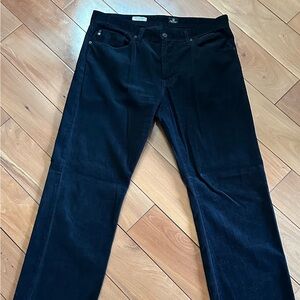 Adriano Goldschmid Men’s thin black corduroy jeans